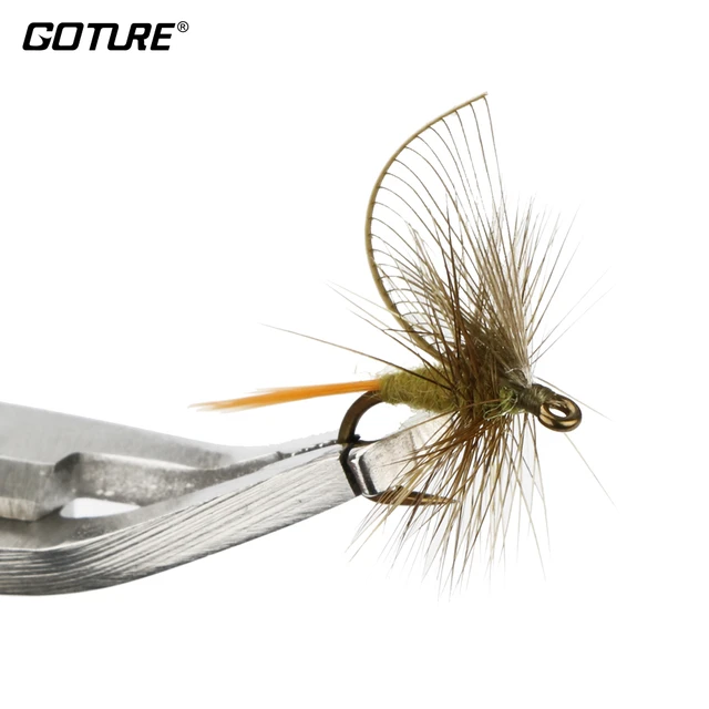 Goture 4pcs/lot Hand Made Fly Fishing Flies 12# 1.3cm Fishing Hook