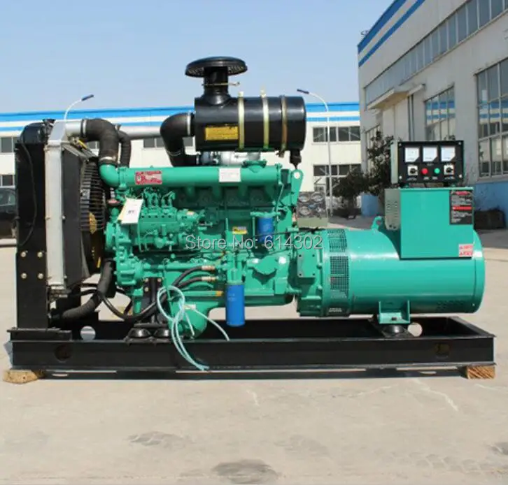

weifang Ricardo 100kw/125kva diesel generator with brush alternator and base fuel tank from alibaba China supplier