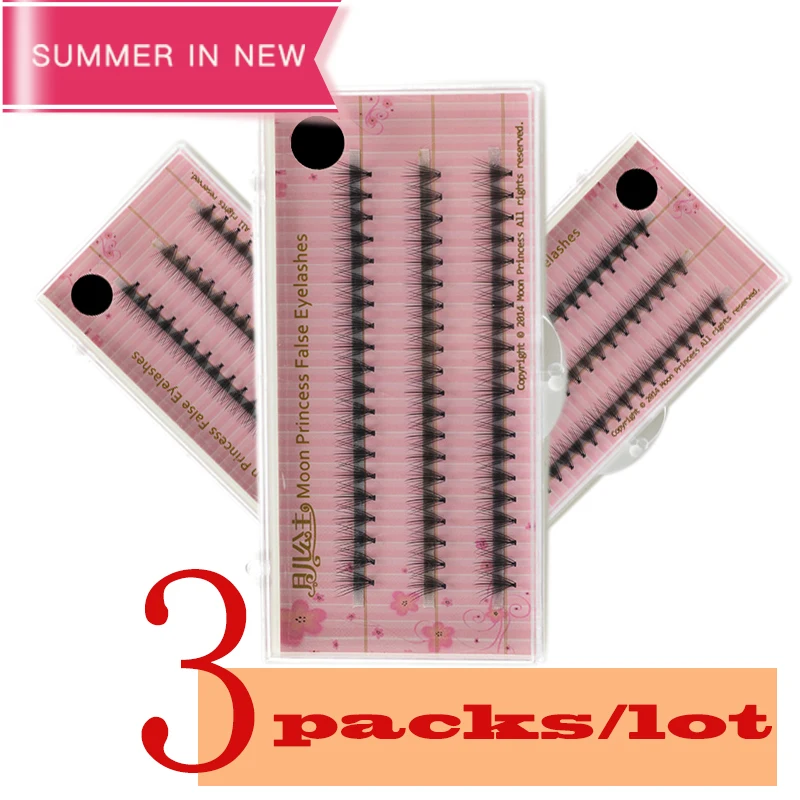 

180 pcs/lot Artificial natural long Cluster Individual eyelashes Professional makeup Grafting fake false eyelash made in china