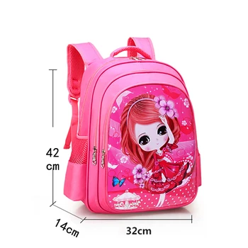 

Cartoon Character Breathable Zipper Children School Backpacks Bags for Kids Girls Student School Backpack Bag Mochila Escolar