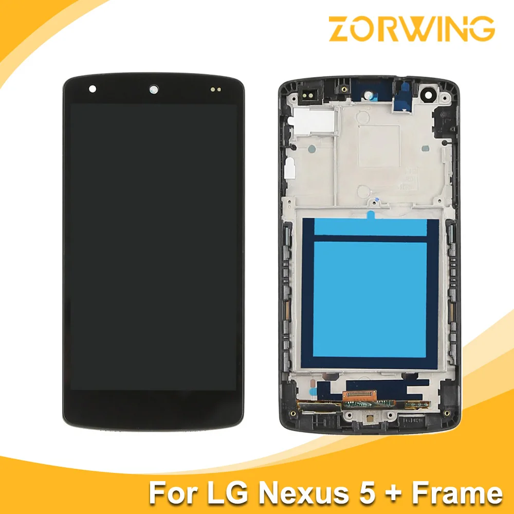 

Hot Sale Grade AAA Replacement Screen LCD For LG Nexus 5 Display D820 D821 With Digitizer Touch Screen Assembly With Frame