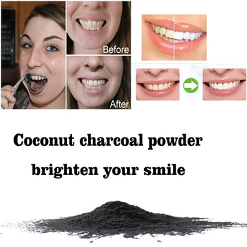 

30g Natural Coconut Tooth Powder Daily Use Teeth Whitening Scaling Powder Oral Hygiene Cleaning Teeth health Care+Toothbrush