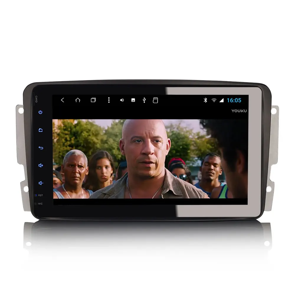Best 8" Android 8.1 OS Car Multimedia Navigation GPS Radio for Mercedes-Benz C-Class W203 S203 2000-2005 & G-Class W463 1998-2006 2