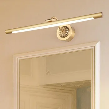 

L LED gold mirror cabinet light simple bathroom moisture-proof bathroom mirror headlight dressing table retro strip wall lamp