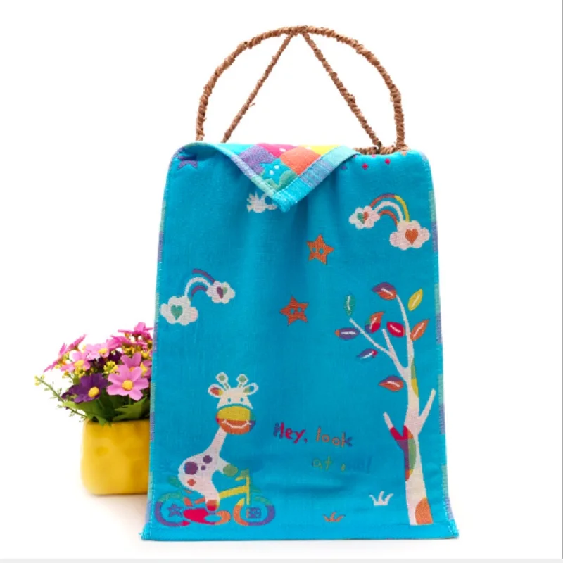 

Children Baby Face Towel Cotton 3 Layers Gauze Baby Towel Cartoon Cute Soft Kids Hand Towel Handkerchief Baby Washcloth 25*50cm