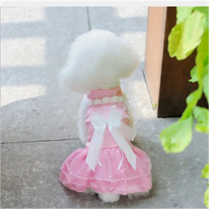 

Dog Dress Wedding Dog Clothes for Small Dogs Pet Clothing Puppy Skirts Tulle Cat Dresses Yorkies Chihuahua Clothes