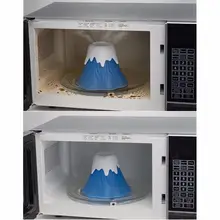 Интересный смешной извержение вулкан микроволновая печь очиститель гриль очиститель пароочиститель отпаривает пятна запахи
