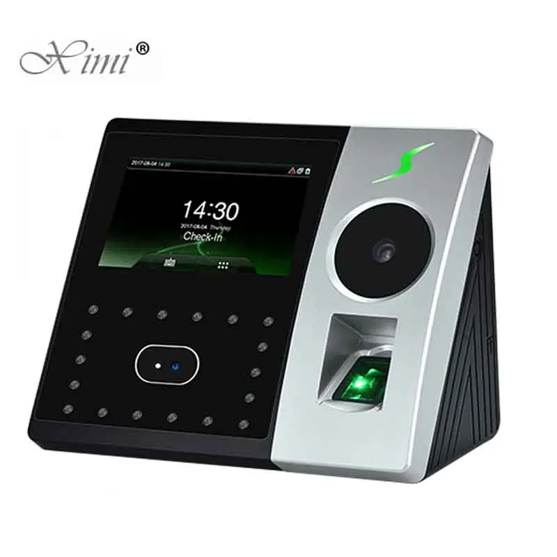 Pface202 Biometric Palm+Face+Fingerprint Time Attendance And Access Control System With Backup Battery Iface702-P Time Recorder