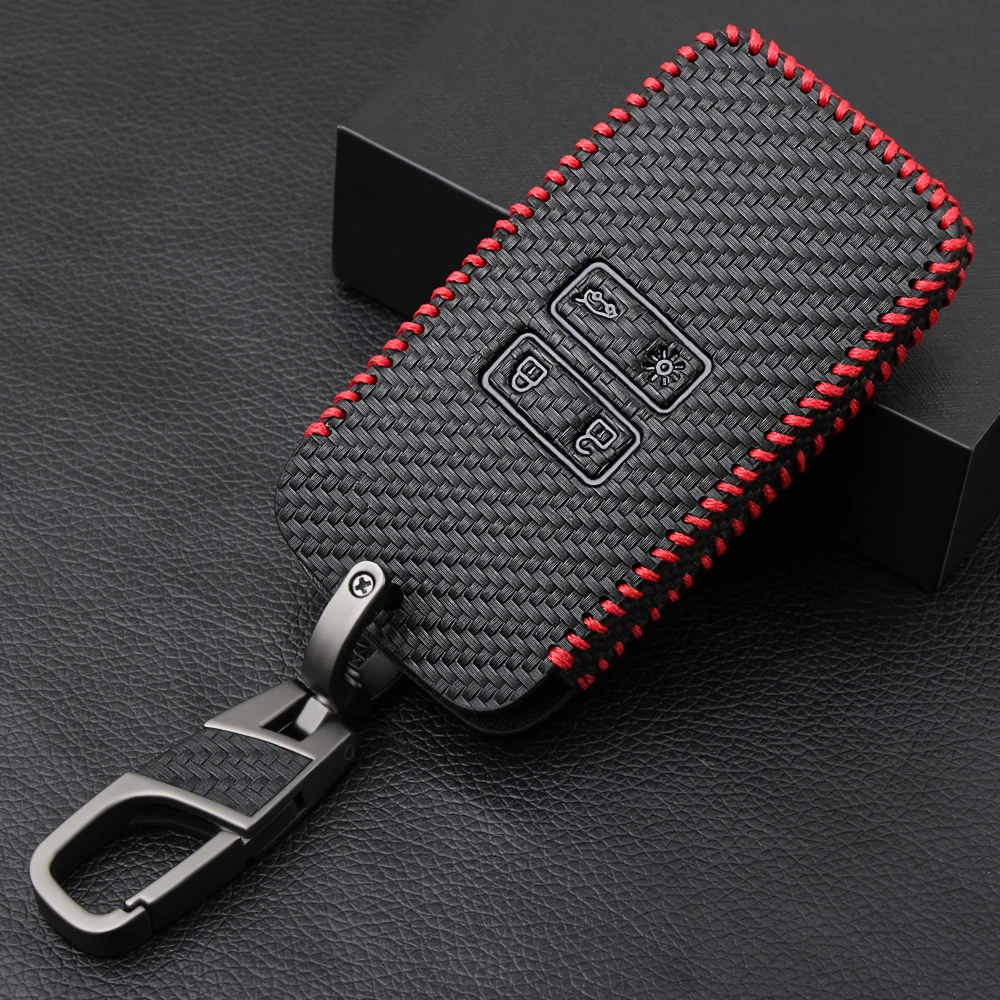 

Carbon Fiber Style Key Fob Cover Case Holder for Renault Talisman Captur Espace Clio Megane Koleos Scenic 4 Card Remote Keyless