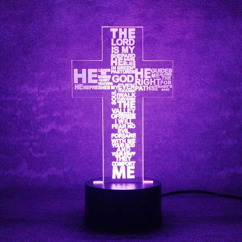 Luzes da Noite usb 3d led visual letras Large Order : Contact us For More Discount