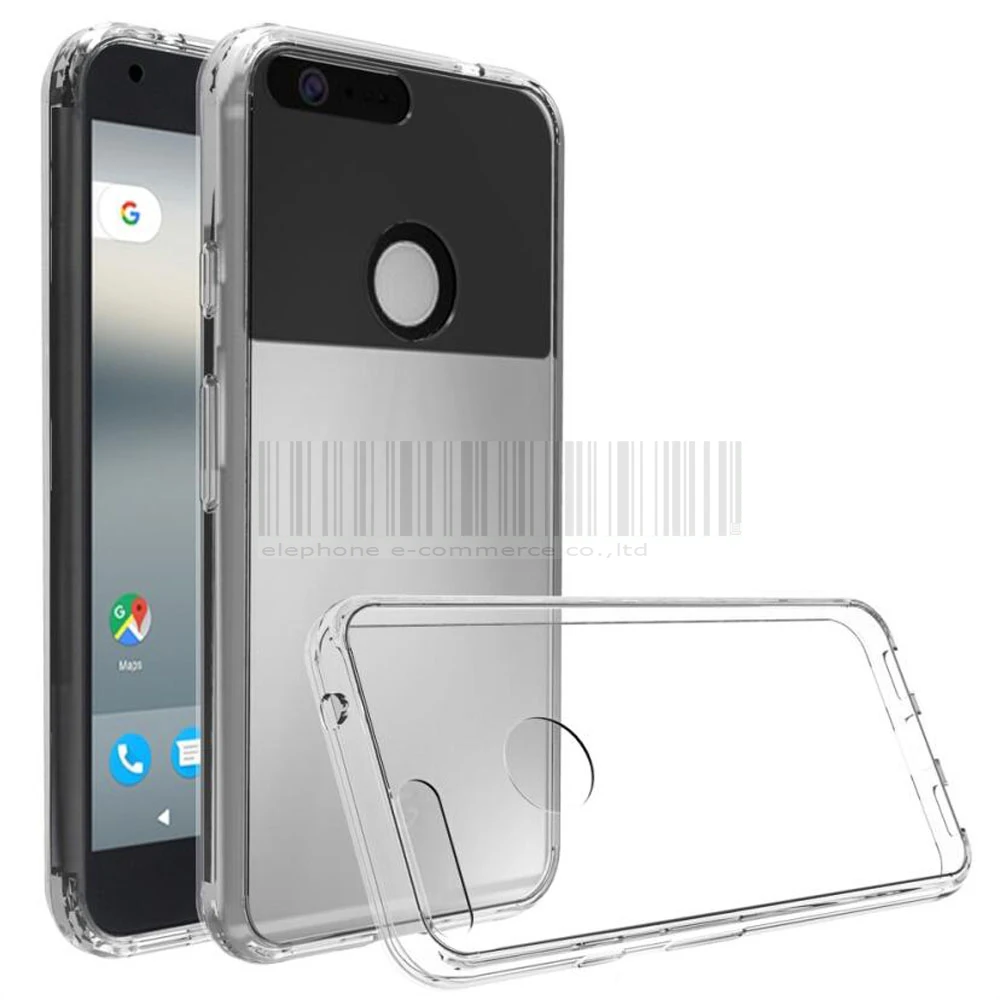 Для Google pixe xl тонкий ТПУ Рамки акрил задняя крышка ударопрочный Coque прозрачный Crystal Clear чехол для Google Pixel XL