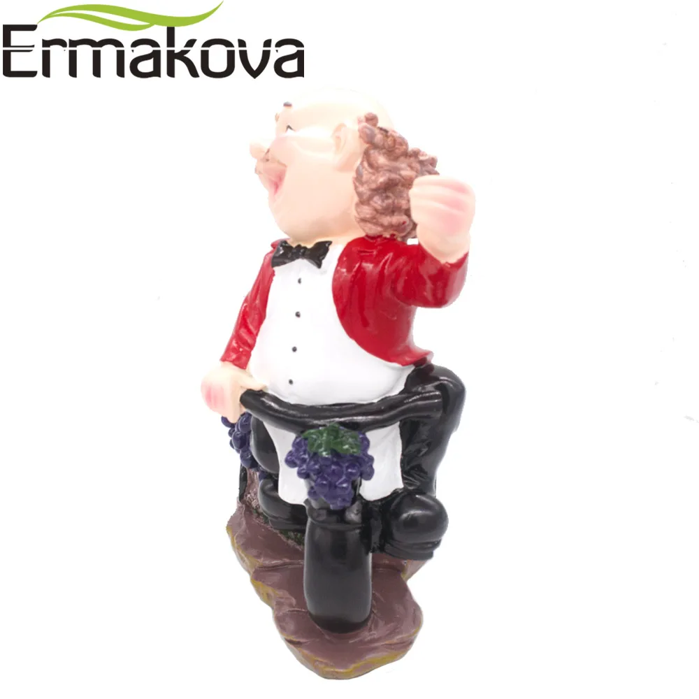 ERMKAOVA стойка для вина из смолы шеф повара Держатель Для Бутылки Вина Стеклянный