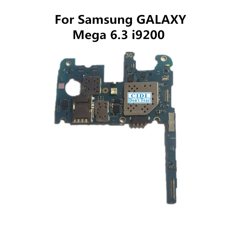 Полностью Рабочая оригинальная б/у плата для samsung GALAXY Mega 6,3 i9200 материнская плата MB пластина