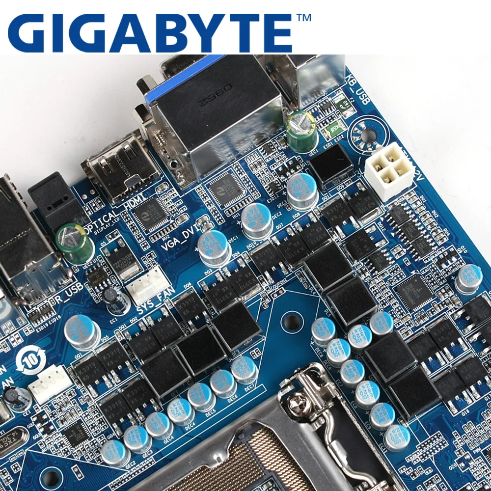 GIGABYTE GA H55M S2H настольная материнская плата H55 Socket LGA 1156 i3 i5 i7 DDR3 16G Micro ATX оригинальная