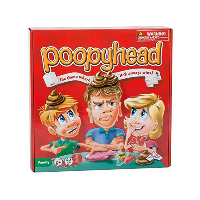 Poopyhead пазлы, настольная игра Семья вечерние друзей, где номер 2 всегда Wins Лучшая Детская английская версия игрушки подарок