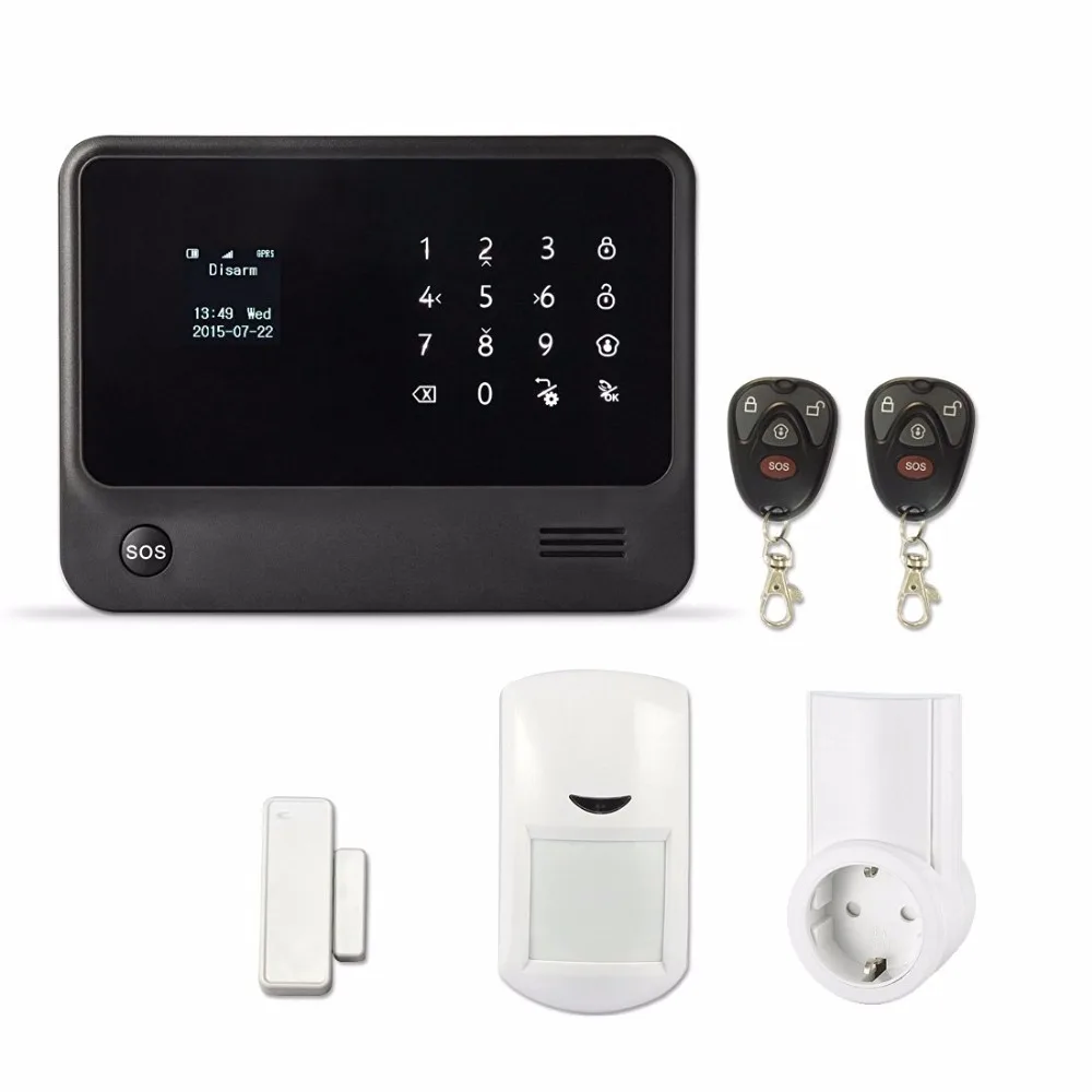 YobangSecurity Wifi Alarm System Security Home Touch Screen GSM Wireless Alarm System With RF Socket to Control Home Appliance