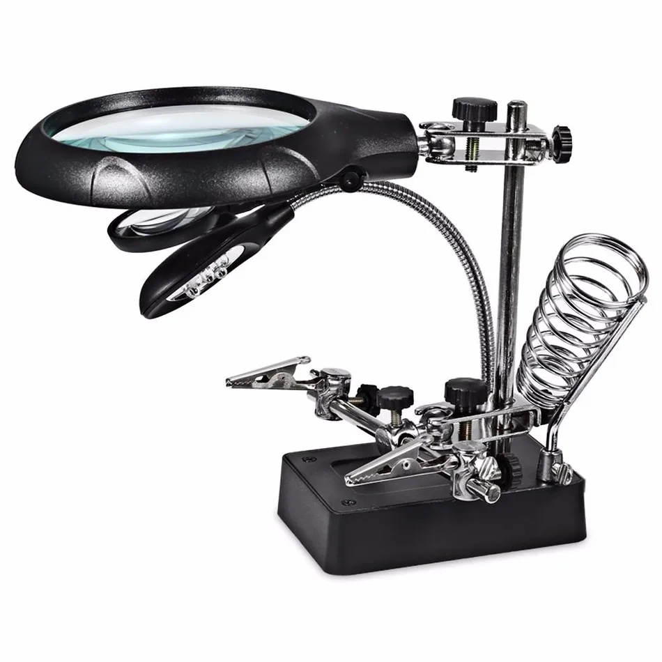 illuminated magnifier table lamp