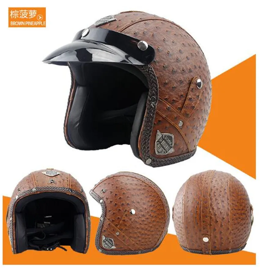 Серебряный casco de moto rcycle шлем Ретро винтажный мото rbike с открытым лицом полушлем Cruiser Touring Chopper Biker Кафе Racer