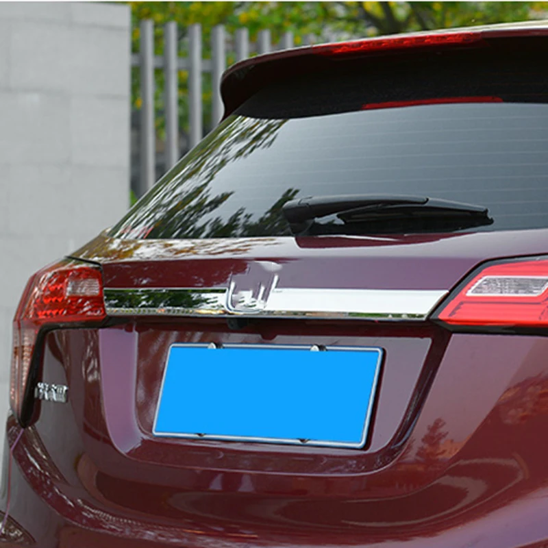 Для Honda HRV HR V Vezel 2014 2015 2016 ABS Chrome внешняя задняя дверь крышка багажника декоративные