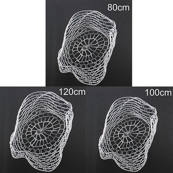

80cm/100cm/120cm Landing Network for Catching Fish Shrimps Portable Folding Fishing Net Soft Rubber Landing Net Fishing Tackle