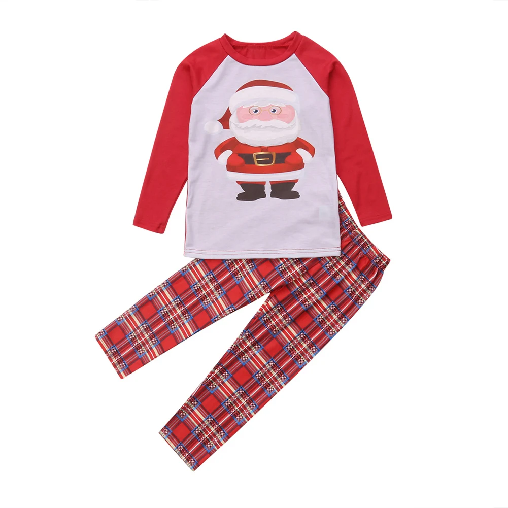 Семейные рождественские одинаковые комплекты с Санта Клаусом рождественские пижамы для взрослых, женщин и детей, одежда для сна, пижамы, Пижамный набор