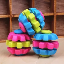 1 Piece Three Colors Rotation Ball Toys For Dog TPR Pet Ball Gear Chew Toys Puppy Funny Ball Toys