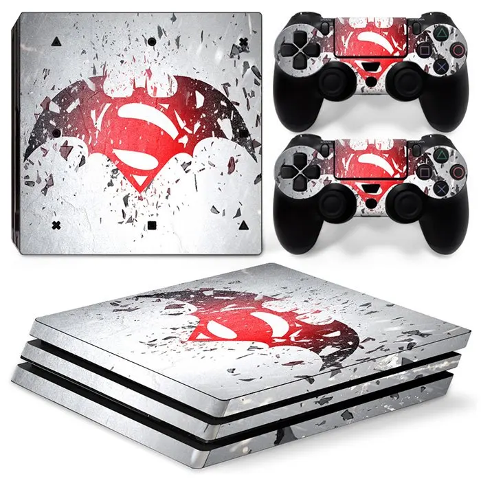 

Cool Batman Skin Sticker Decal For PS4 Pro Console + Controllers skin stickers