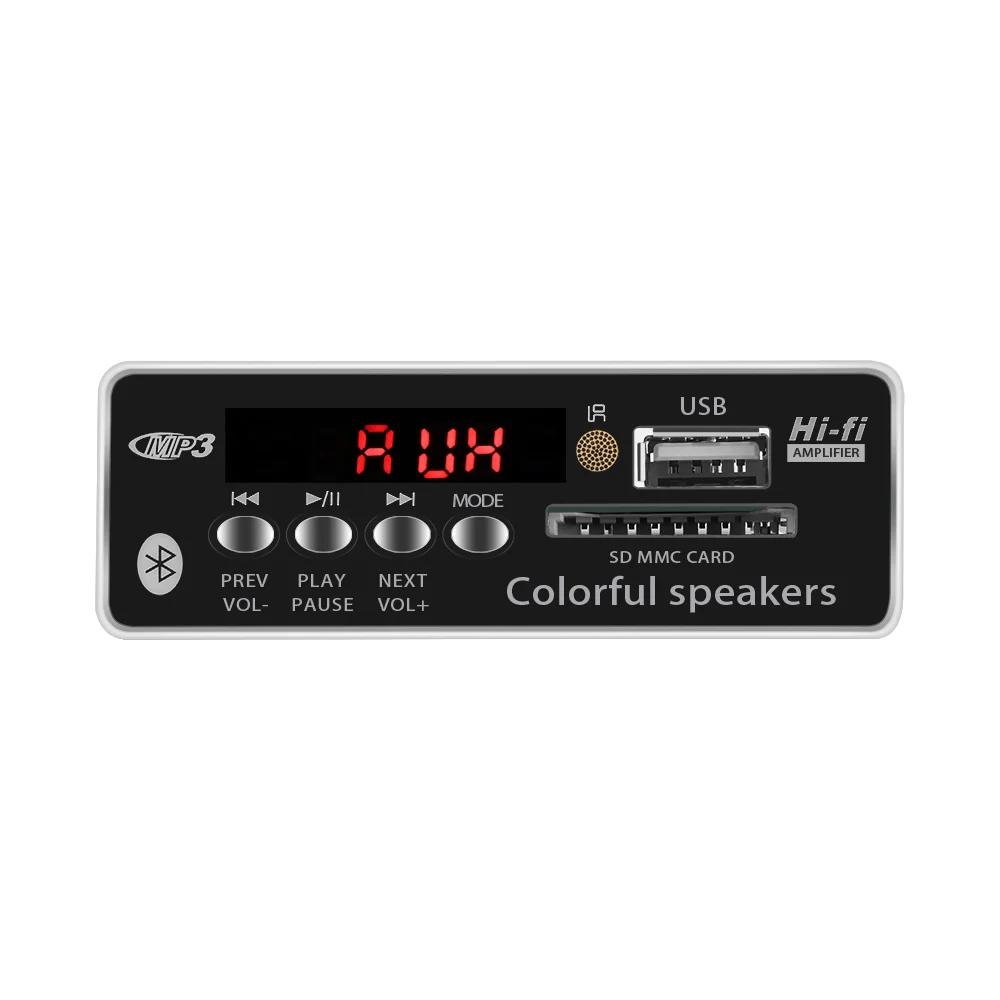 

Car Bluetooth Audio Decoder Board MP3 WAV Decoding Module with Wireless Remote Controller Sypport FM SD Card USB DC 5/12V
