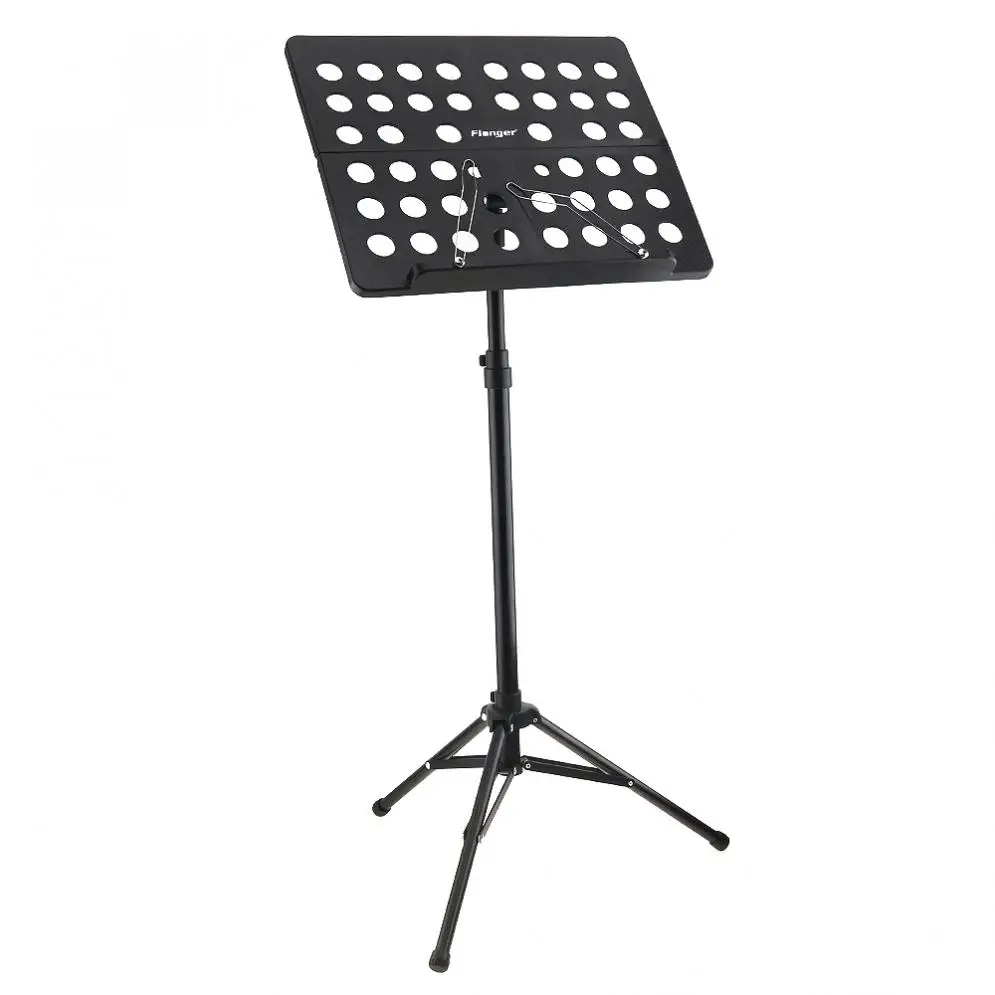 Flanger Folding Lightweight Music Stand Sheet Aluminum Alloy Tripod Stand Holder Height Adjustable with Carrying Cotton Bag