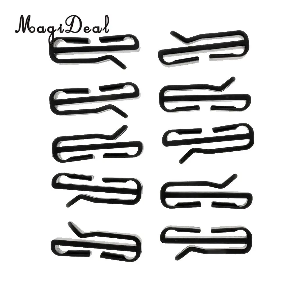 MagiDeal 10x 25mm Plastic Molle Webbing Connector Strap Belt Fastener Buckle Backpack Clip for Outdoor Camping Hiking Accessory