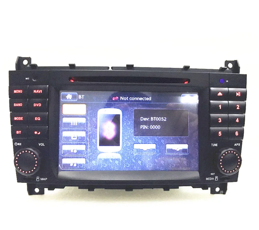 Best car radio DVD 2din for Mercedes c lass w203 (2004-2007) CLK W209 (2004-2005) GPS navigation can support WIFI 3G  blutooth 4