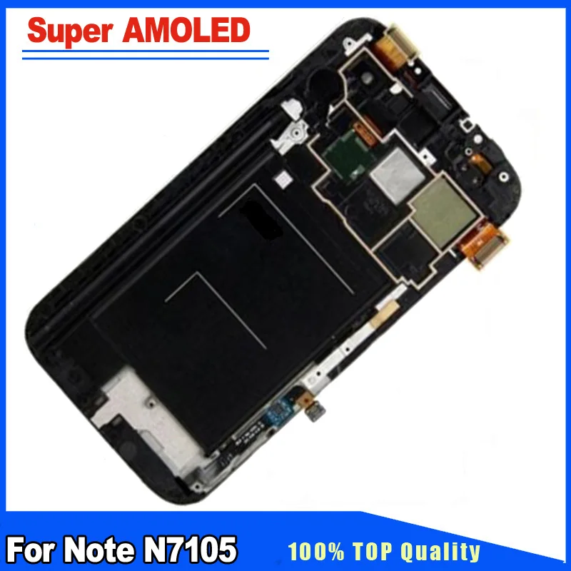 Для samsung Galaxy Note 2 N7100 N7105 Super AMOLED ЖК дисплей Дисплей Сенсорный экран дигитайзер с