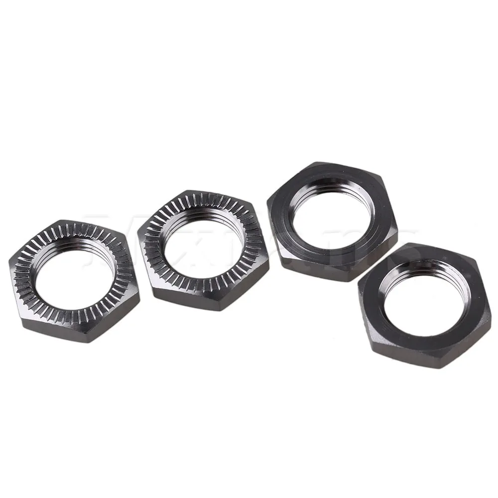 

Mxfans 4pcs N10174 Model Car RC 1:8 Aluminum 17mm Wheel Hex Hub Nut Titanium Color