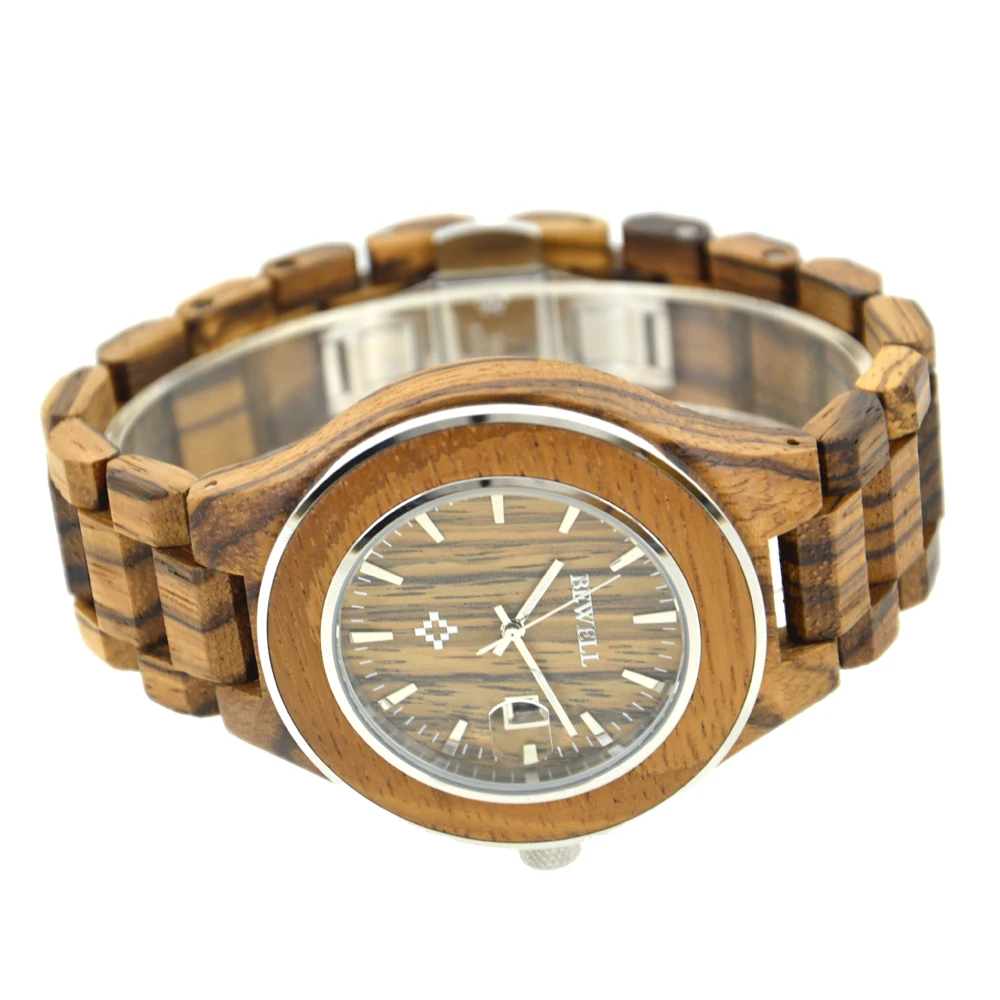 BEWELL WOODEN WATCH