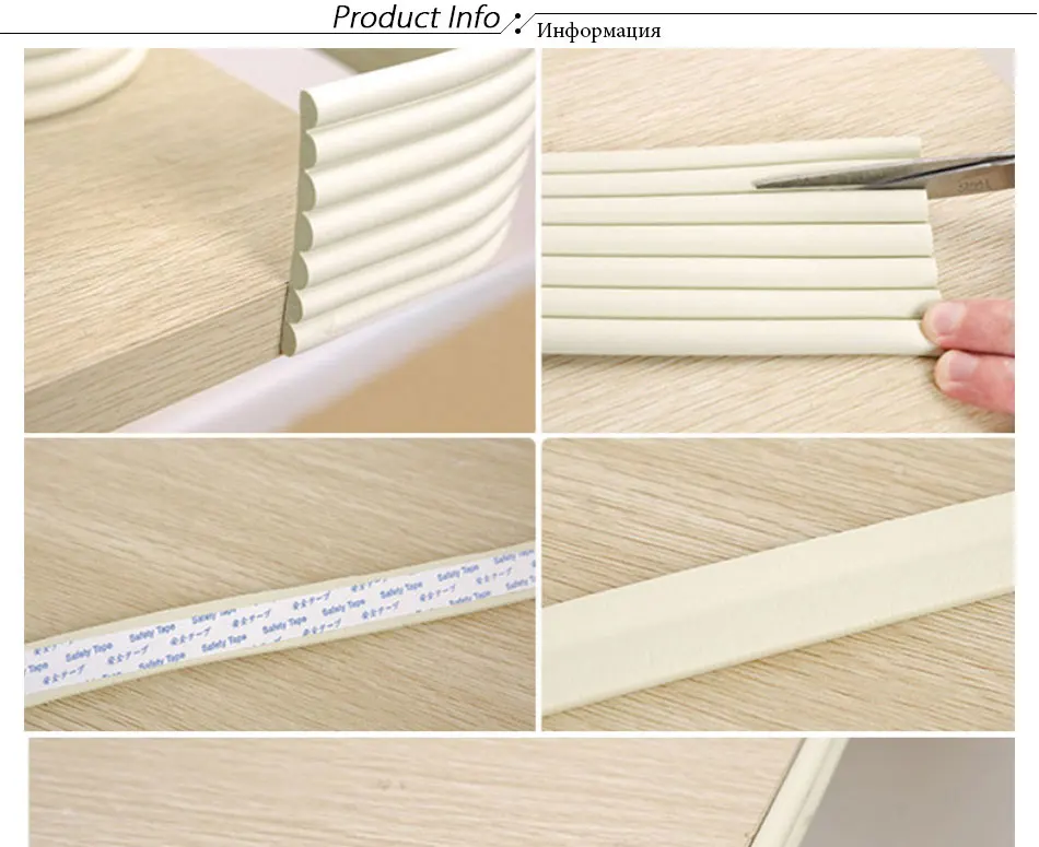 2m Baby Safety Bumper Strip Children Table Corner Protector Guard Desk Edge Cushion Strips YJS Dropship