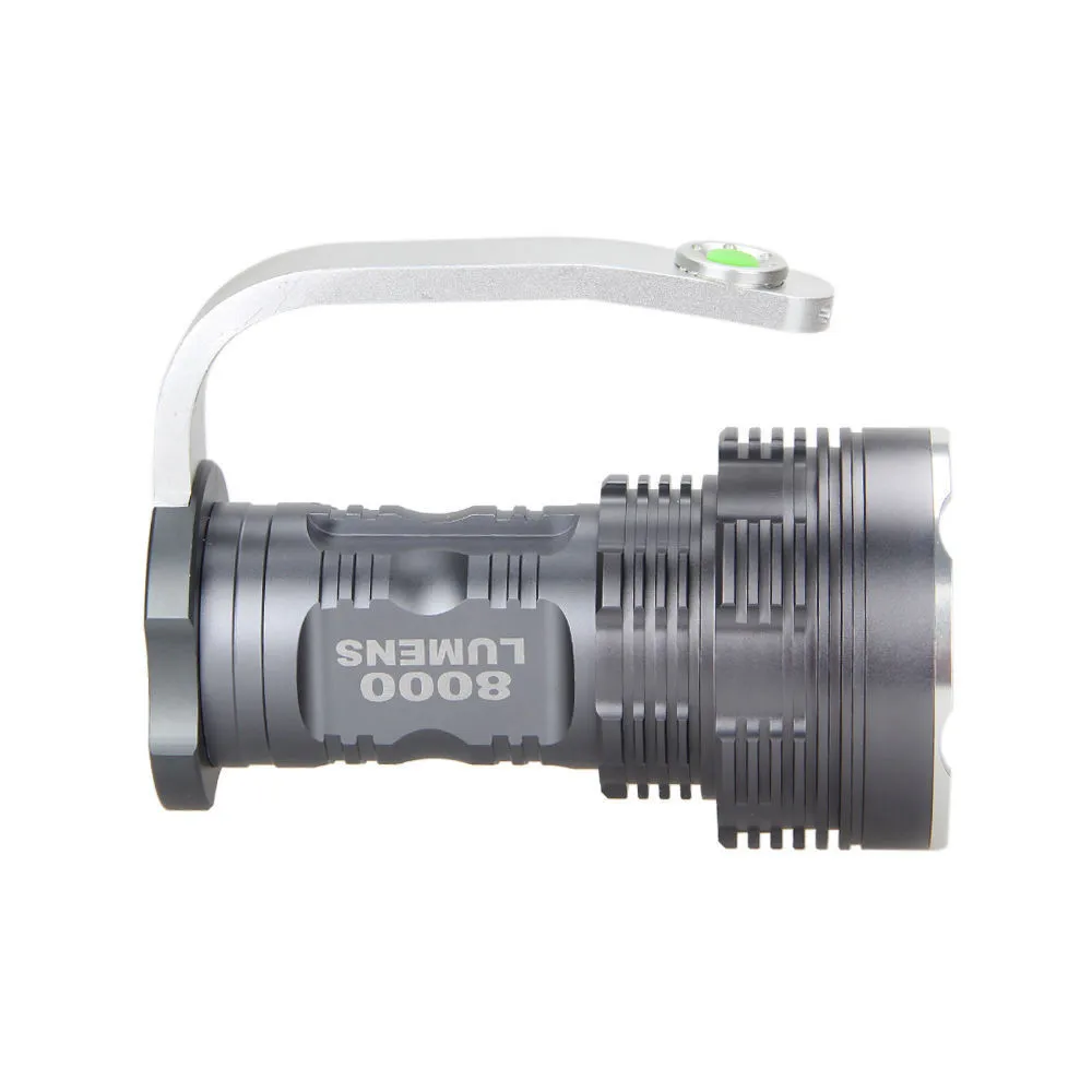 

Rechargeable LED Tactical bike light 6T6 Spotlight 8000 Lumens JULY31