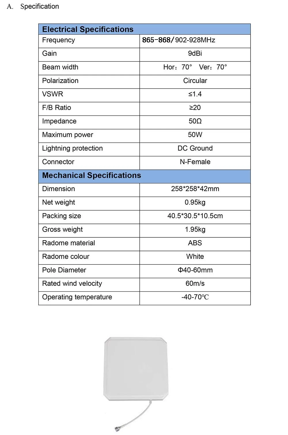 9dBi test report-2