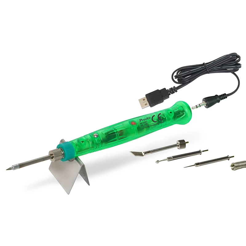 

Pro'sKit SI-169U 8W 3D Print Finishing Tool 15 sec.Fast Heat up 5V USB powered soldering iron