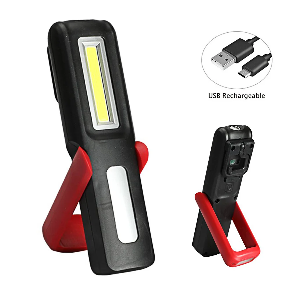 LED Working Lights Rechargeable Flashlight Portable Maintenance Torch