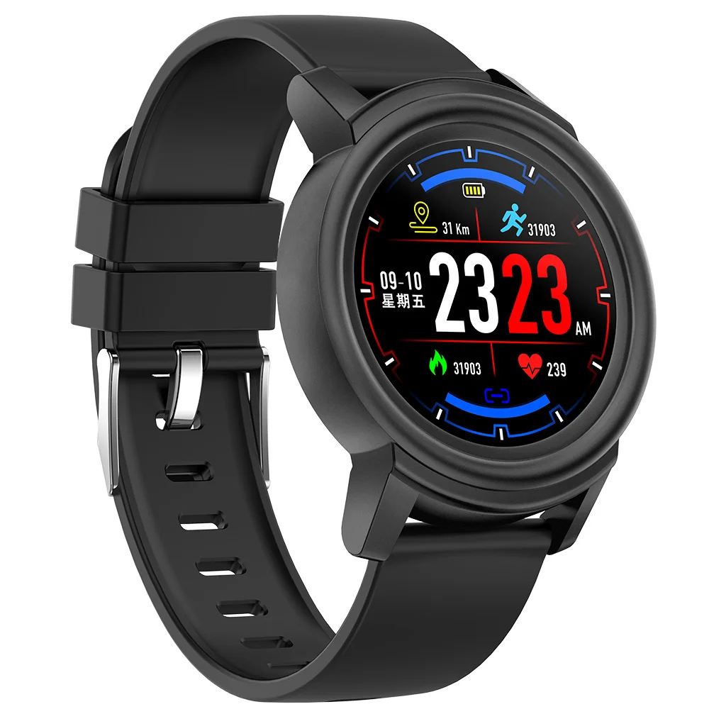 

NY01 Smart Watch 1.3" Smartwatch NY01 Heart Rate Monitor Waterproof 230mAh Fitness Tracker add Screen Protector For Android IOS