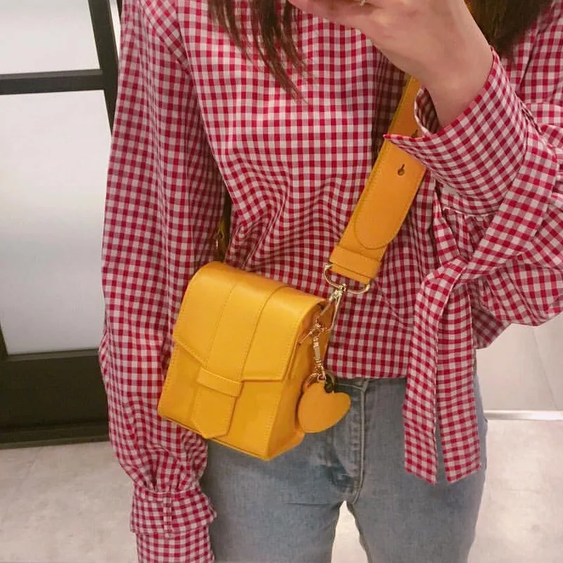 

New Bag of Mobile Phone of Wild Shoulder Mode Crossbody Small Bags Square Bags For Pretty Girl Large Shoulder Draw Small Bag