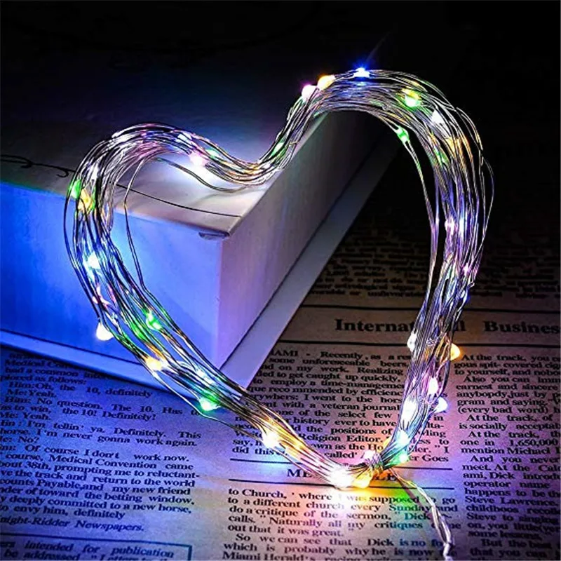 USB String Light LED Copper silver Wire fairy lights Holiday Outdoor Waterproof Decoration Christmas Party Wedding led garland