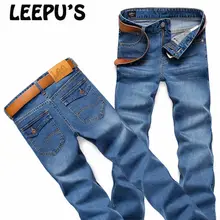 Leepu der marken-männer zerrissene jeans, ausgestattet mit polo hemd attraktiver mann, sommer stil lässige mode gerade hosen 0718