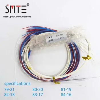 

10pcs/ lot fiber FBT splitter 0.9mm without connector 79/21 80/20 81/19 82/18 83/17 84/16 unbalanced fiber coupler