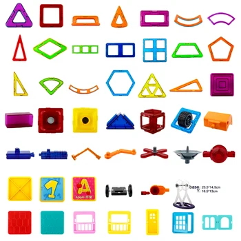 Modeling Accessories Magnetic Designer Building Blocks Educational Toys Magnetic Blocks Creative Bricks Models Toys For Children hc magic diamond building blocks bricks cartoon money pot pikachu anmie build blocks educational toys for boys girls children