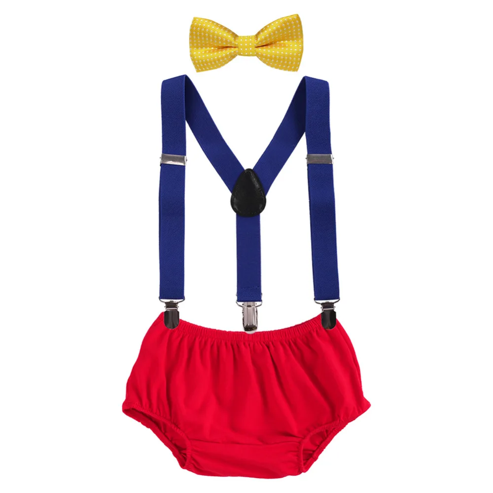 3pcs Baby Boys Outfits Diaper Cover Pants+Clip on ...