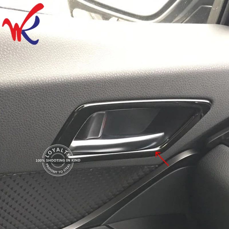 Лояльность для Toyota C-HR CHR интерьер дверные ручки Чаша объемная отделка ABS матовые автомобильные аксессуары для укладки
