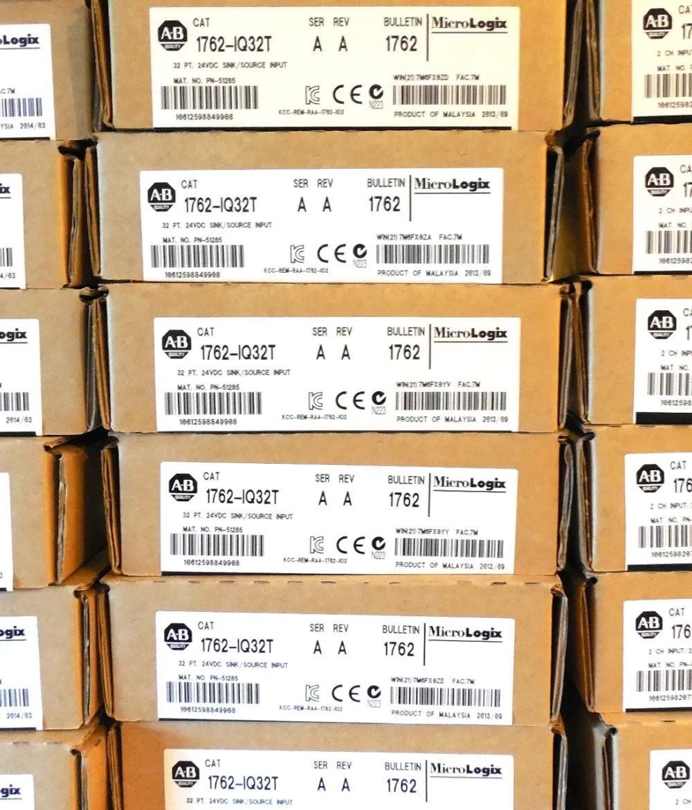 

ALLEN BRADLEY MICROLOGIX 1762-IQ32T 24VDC INPUT FACTORY SEALED 2014/13