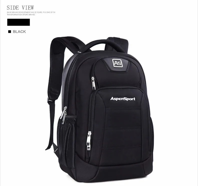 AspenSport мужские рюкзаки для ноутбуков, большие компьютерные сумки, подходят под 16 дюймов, для путешествий, для ноутбука, водонепроницаемые, для колледжа, школы, для мальчика, черные