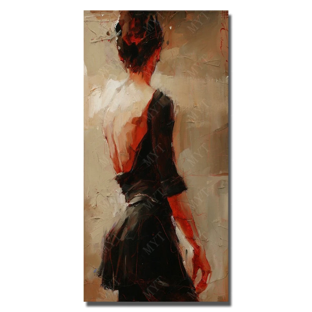 

Sexy Women Back Painting on Canvas Hand Painted Oil Painting Modern Living Room Decoration Painting Wall Design no Framed